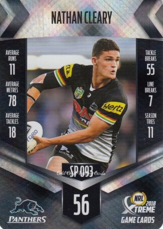 2018 NRL Xtreme Silver Parallels - SP093 Nathan Cleary Penrith Panthers