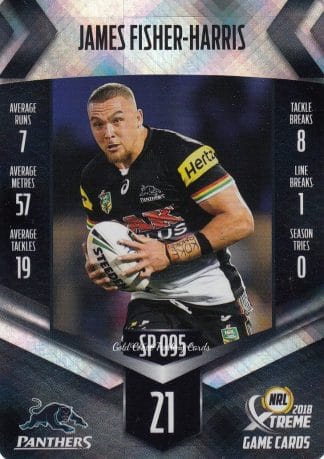 2018 NRL Xtreme Silver Parallels - SP095 James Fisher-Harris Penrith Panthers