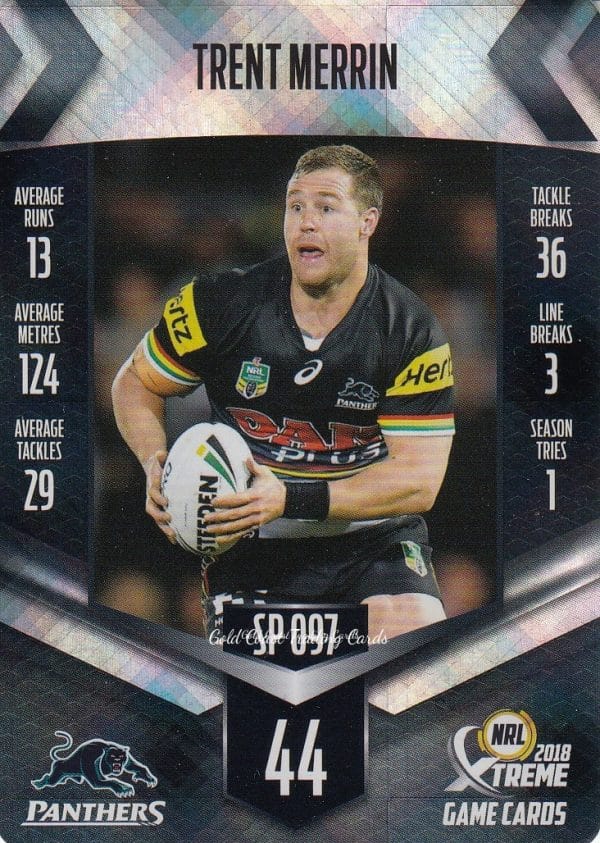 2018 NRL Xtreme Silver Parallels - SP097 Trent Merrin Penrith Panthers