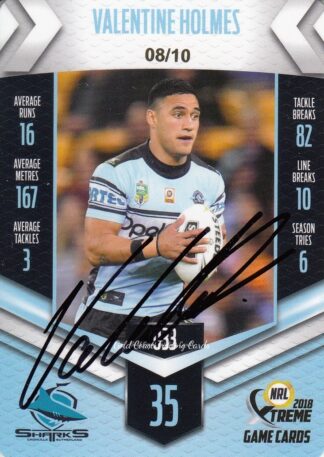 2018 NRL Xtreme Signature Case Cards