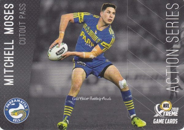 2018 NRL Xtreme Action Series - AS10 Mitchell Moses Parramatta Eels