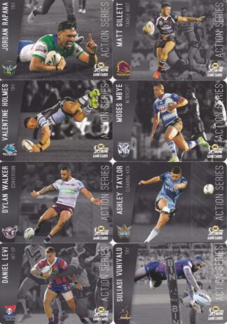 2018 NRL Xtreme Action Series - Full Set 16 Cards