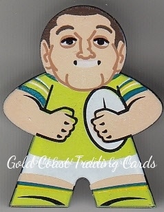 2018 NRL Xtreme Mini Footy Stars Figurine Black - FB04 Josh Hodgson Canberra Raiders
