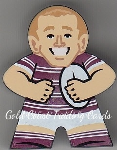 2018 NRL Xtreme Mini Footy Stars Figurine Black - FB11 Daly Cherry-Evans Manly Sea Eagles