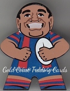 2018 NRL Xtreme Mini Footy Stars Figurine Black - FB15 Sione Mata'utia Newcastle Knights