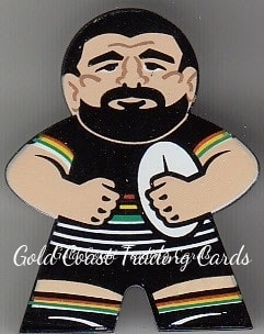 2018 NRL Xtreme Mini Footy Stars Figurine Black - FB22 Josh Mansour Penrith Panthers