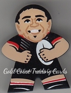 2018 NRL Xtreme Mini Footy Stars Figurine Black - FB29 Shaun Johnson Warriors