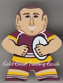 2018 NRL Xtreme Mini Footy Stars Figurine Gold - FG01 Darius Boyd Brisbane Broncos