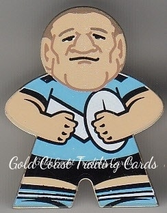 2018 NRL Xtreme Mini Footy Stars Figurine Gold - FG07 Paul Gallen Cronulla Sharks