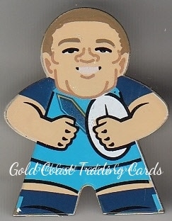 2018 NRL Xtreme Mini Footy Stars Figurine Gold - FG10 Ashley Taylor Gold - Coast Titans