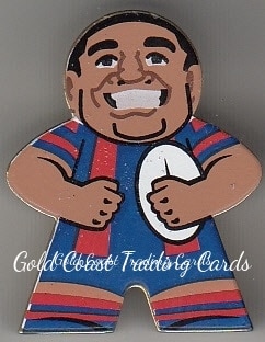 2018 NRL Xtreme Mini Footy Stars Figurine Gold - FG15 Sione Mata'utia Newcastle Knights