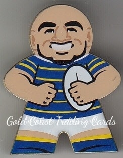 2018 NRL Xtreme Mini Footy Stars Figurine Gold - FG19 Tim Mannah Parramatta Eels
