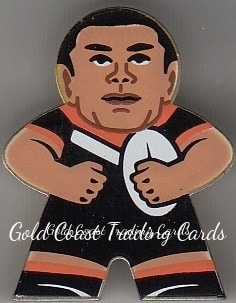2018 NRL Xtreme Mini Footy Stars Figurine Gold - FG32 David Nofoaluma Wests Tigers