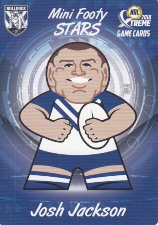 2018 NRL Xtreme Mini Footy Stars - MFS05 Josh Jackson Canterbury Bulldogs