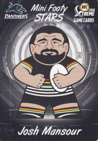 2018 NRL Xtreme Mini Footy Stars - MFS22 Josh Mansour Penrith Panthers