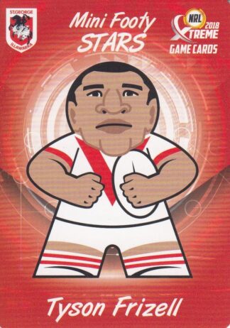 2018 NRL Xtreme Mini Footy Stars - MFS25 Tyson Frizell St George Dragons