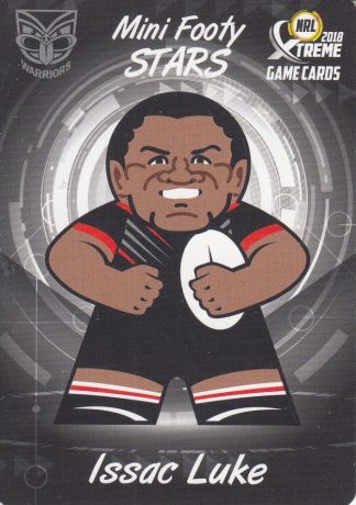 2018 NRL Xtreme Mini Footy Stars - MFS30 Issac Luke Warriors