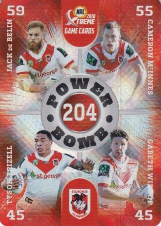 2018 NRL Xtreme Power Bomb - PB13 St George Dragons