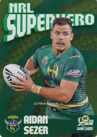 2018 NRL Xtreme Superhero Parallel - PSH04 Aidan Sezer Canberra Raiders