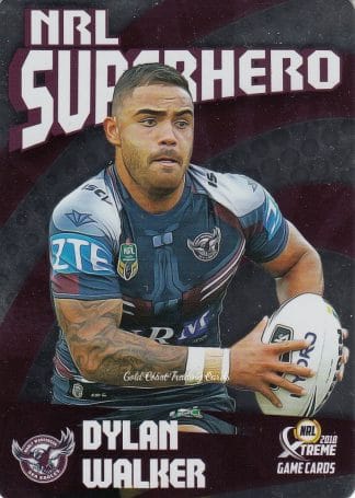 2018 NRL Xtreme Superhero Parallel - PSH11 Dylan Walker Manly Sea Eagles
