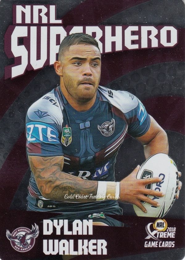 2018 NRL Xtreme Superhero Parallel - PSH11 Dylan Walker Manly Sea Eagles