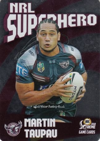 2018 NRL Xtreme Superhero Parallel - PSH12 Martin Taupau Manly Sea Eagles