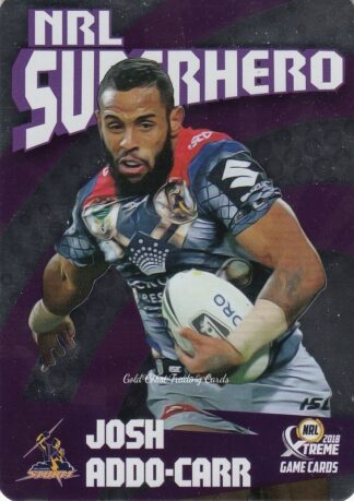 2018 NRL Xtreme Superhero Parallel - PSH13 Josh Addo-Carr Melbourne Storm