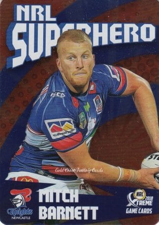 2018 NRL Xtreme Superhero Parallel - PSH16 Mitch Barnett Newcastle Knights