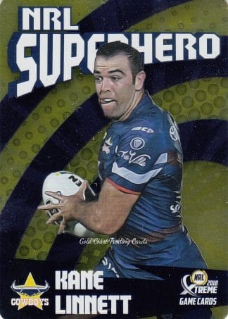 2018 NRL Xtreme Superhero Parallel - PSH18 Kane Linnett North Qld Cowboys
