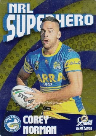 2018 NRL Xtreme Superhero Parallel - PSH20 Corey Norman Parramatta Eels