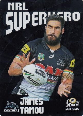 2018 NRL Xtreme Superhero Parallel - PSH22 James Tamou Penrith Panthers