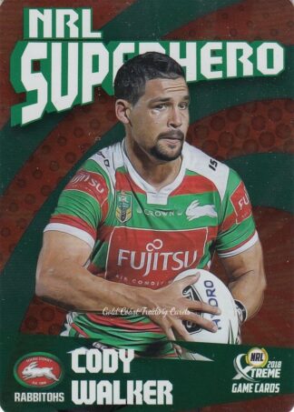 2018 NRL Xtreme Superhero Parallel - PSH24 Cody Walker South Sydney Rabbitohs