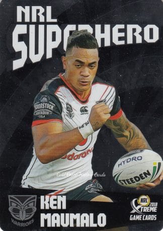 2018 NRL Xtreme Superhero Parallel - PSH30 Ken Maumalo Warriors