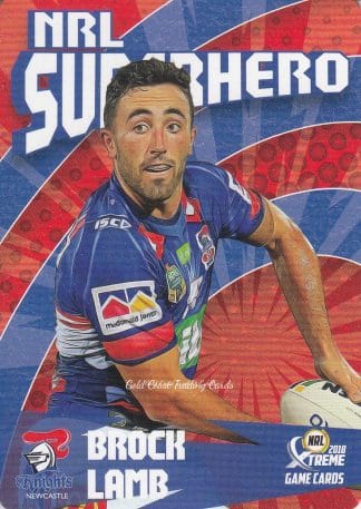 2018 NRL Xtreme Superhero - SH15 Brock Lamb Newcastle Knights