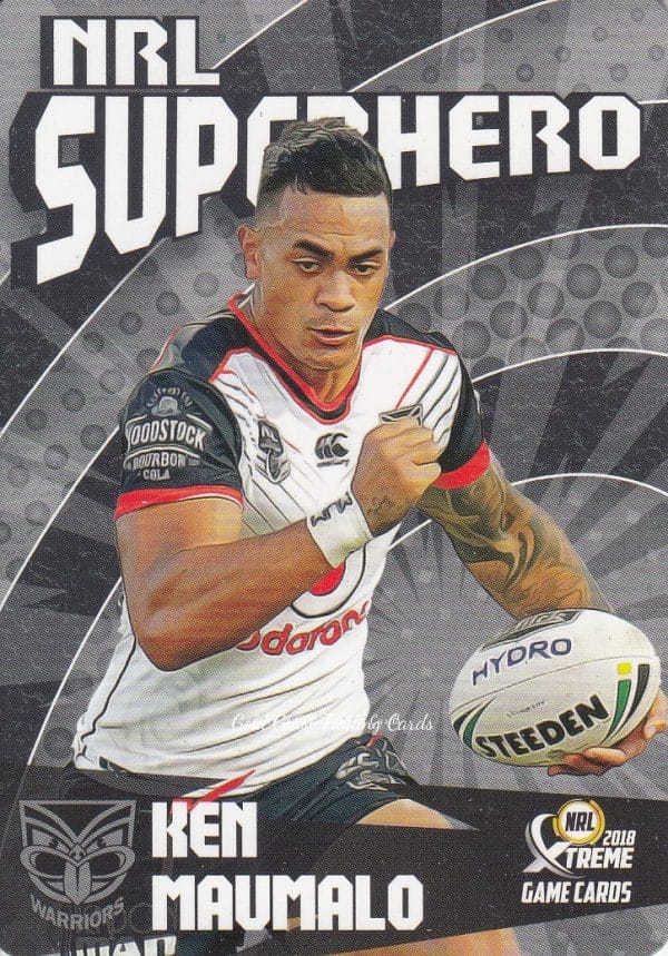 2018 NRL Xtreme Superhero - SH30 Ken Maumalo Warriors