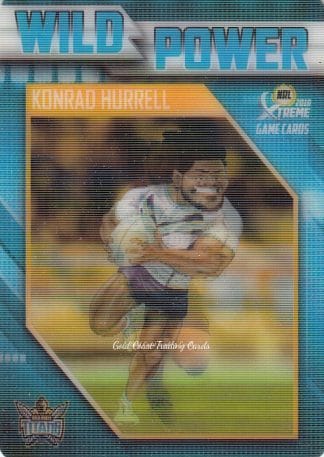 2018 NRL Xtreme Wild Power - WP05 Konrad Hurrell Gold Coast Titans