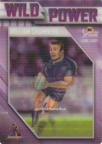 2018 NRL Xtreme Wild Power - WP07 William Chambers Melbourne Storm