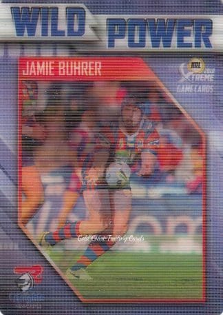 2018 NRL Xtreme Wild Power - WP08 Jamie Buhrer Newcastle Knights