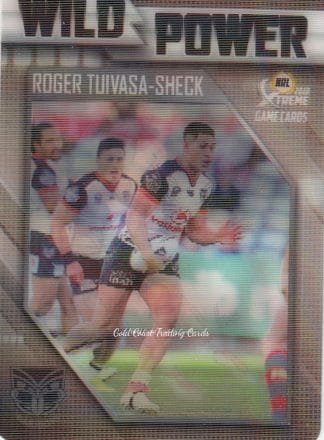 2018 NRL Xtreme Wild Power - WP15 Roger Tuivasa-Sheck Warriors