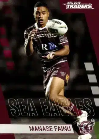 2019 Best & Less NRL Common Card - Base 17 Manase Fainu Manly Sea Eagles