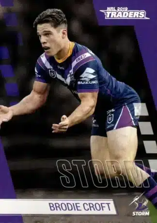 2019 Best & Less NRL Common Card - Base 19 Brodie Croft Melbourne Storm