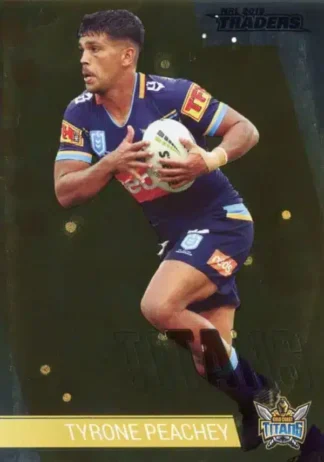 2019 Best & Less NRL Gold Parallel - BLG05 Tyrone Peachey Gold Coast Titans