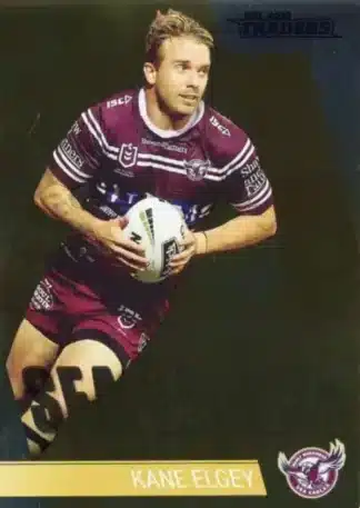 2019 Best & Less NRL Gold Parallel - BLG06 Kane Elgey Manly Sea Eagles
