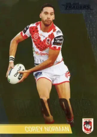 2019 Best & Less NRL Gold Parallel - BLG13 Corey Norman St George Dragons
