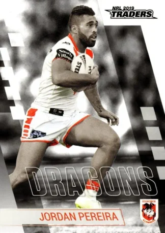 2019 Best & Less NRL Silver Parallel - BLS13 Jordan Pereira St George Dragons
