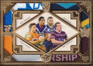 2019 NRL Elite Master Set Futera 1 Of 1 Game Worn Jersey Card 1 - #05 Of 05
