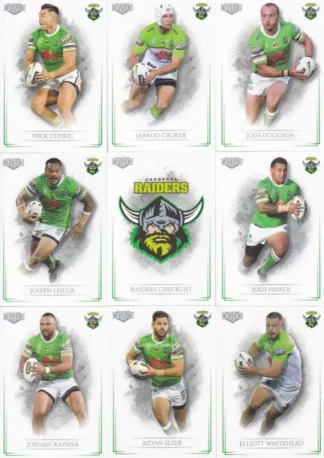 2019 NRL Elite Base Team Set - Canberra Raiders