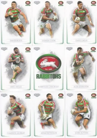 2019 NRL Elite Base Team Set - South Sydney Rabbitohs