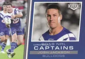 2019 NRL Elite Captains - CC03 Josh Jackson Canterbury Bulldogs