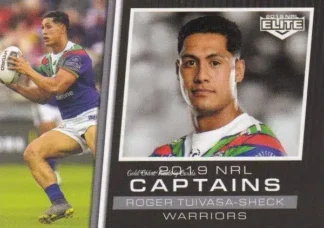 2019 NRL Elite Captains - CC15 Roger Tuivasa-Sheck Warriors